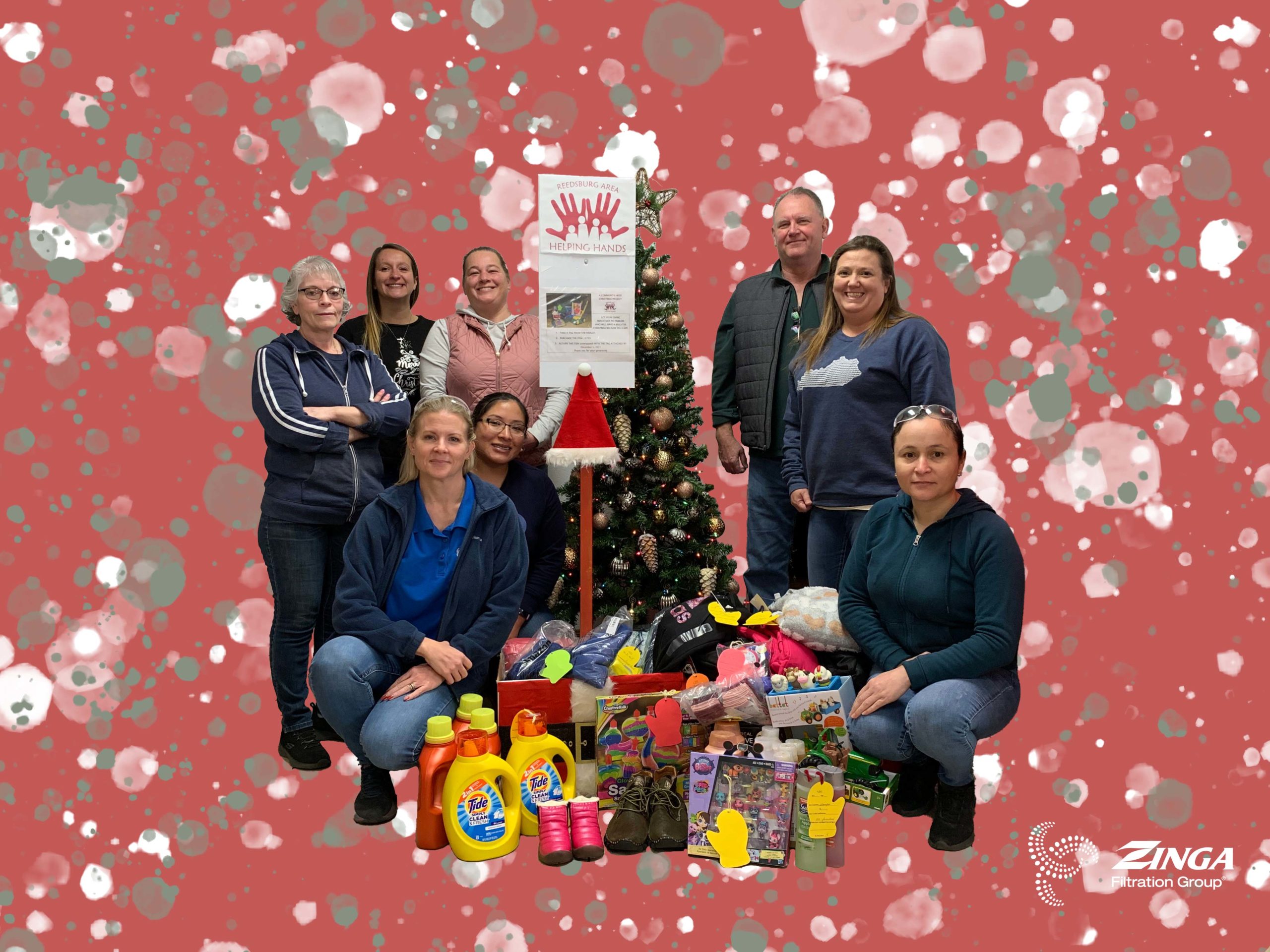 Zinga Employees Donate to Helping Hands