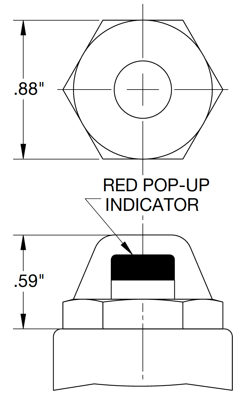 LowPressure Visual Indicator Zinga