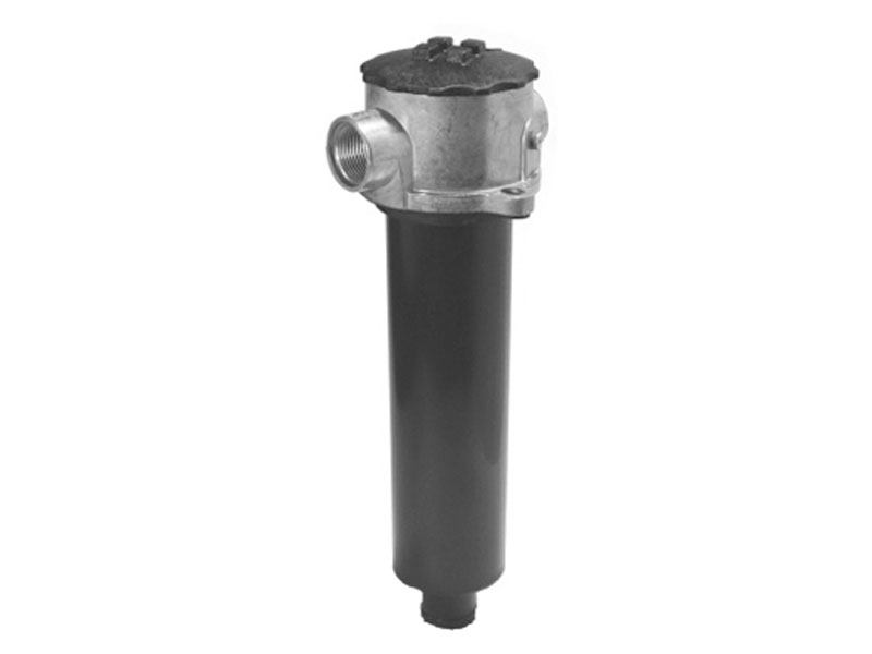 Compact tank mounted hydraulic return filter with 25 GPM flow and 1/2 inch port for small hydraulic systems